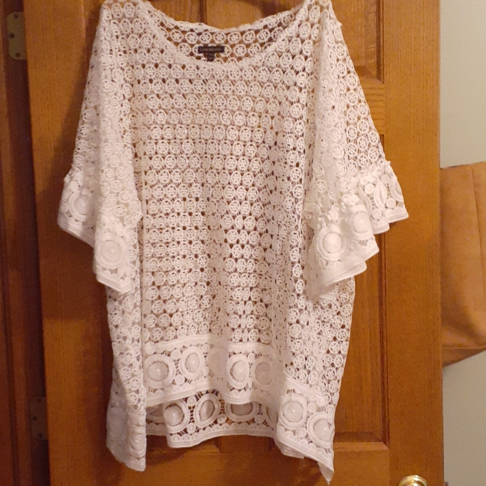 White lace cover up
